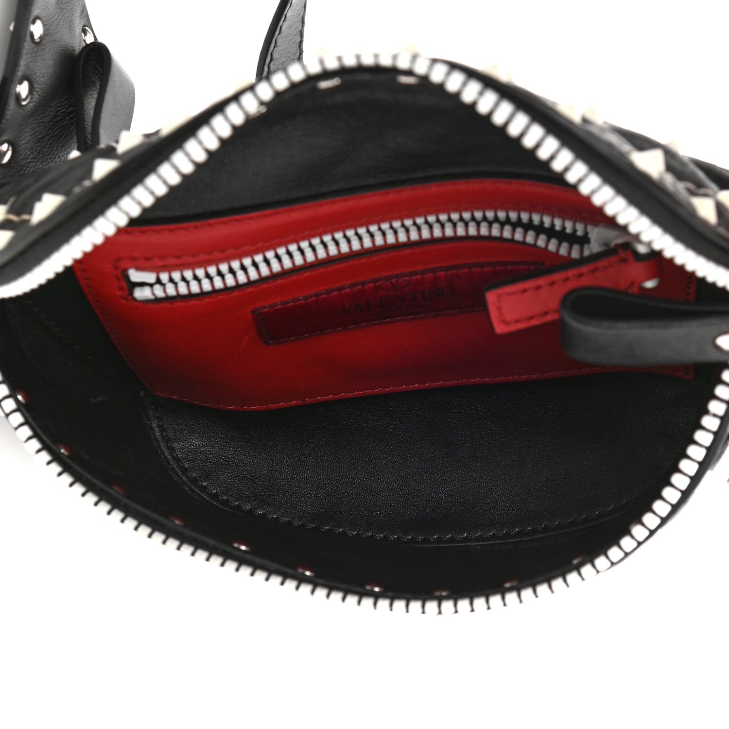 Valentino Garavani Nappa Free Rockstud Spike Belt Bag Black 5 of 7