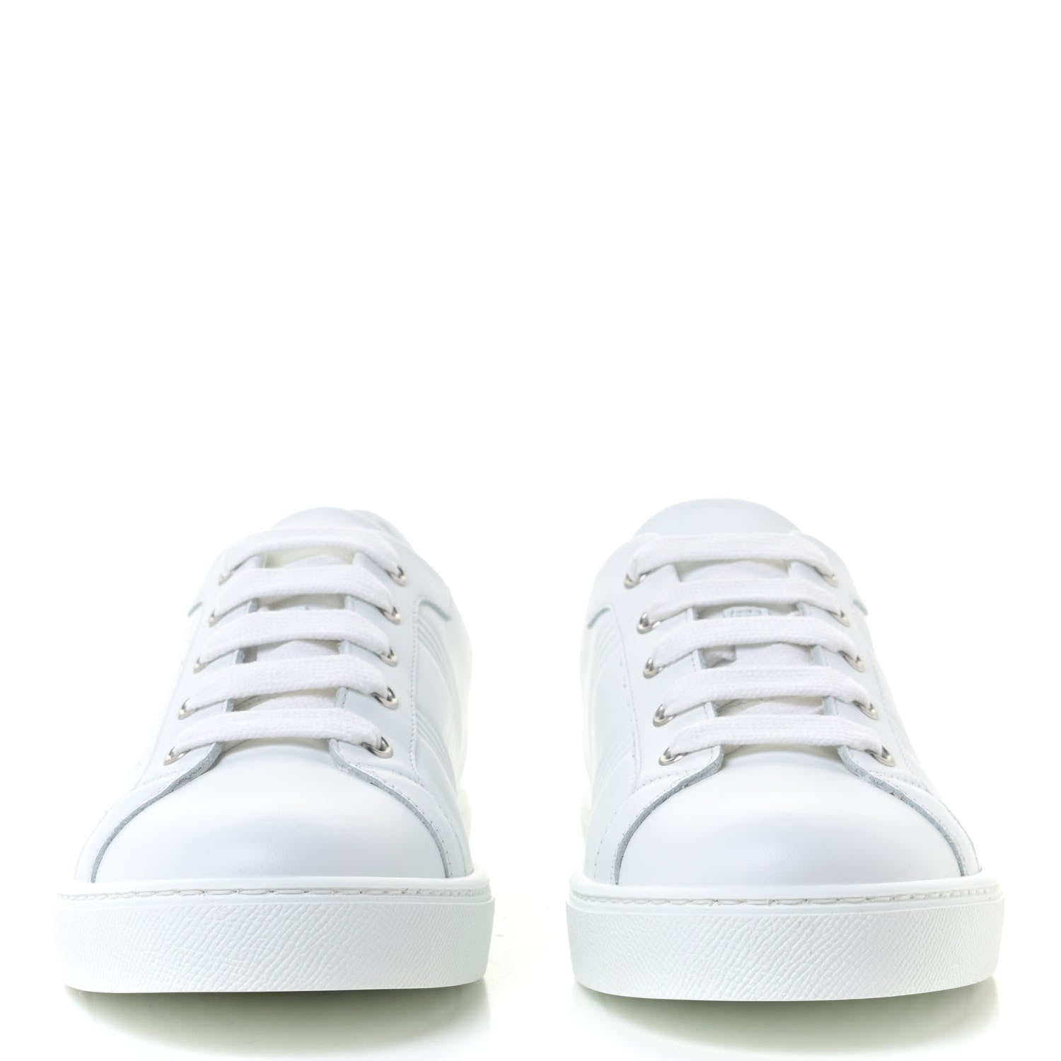 Hermes Calfskin Womens Advantage Sneakers 39 White 4 of 10