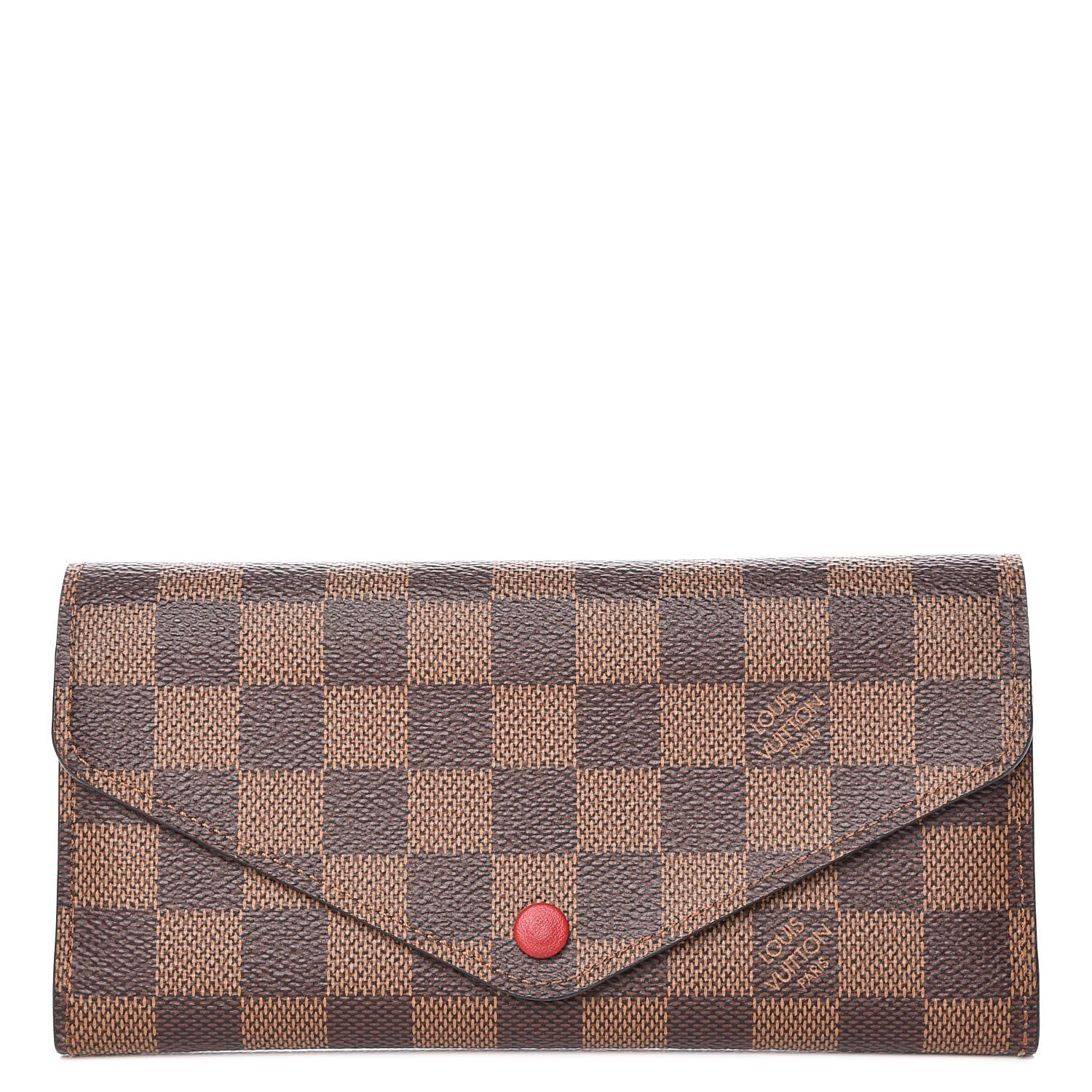 Louis Vuitton Damier Ebene Josephine Wallet Red 1 of 12