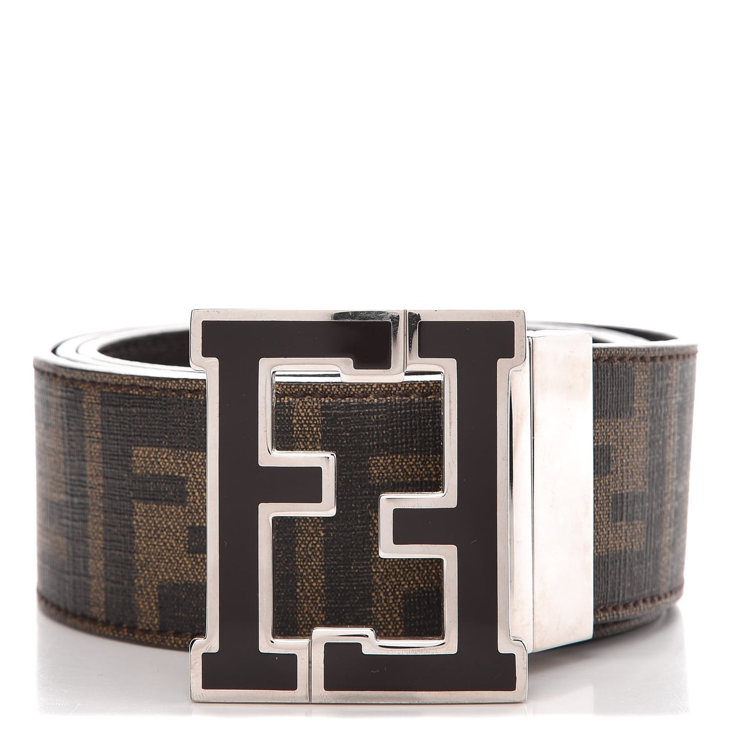 Coated Canvas FF Buckle Reversible Belt 90 36 Tobacco