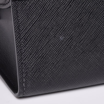 Prada Saffiano City Calfskin Medium Esplanade Tote Black 10 of 10