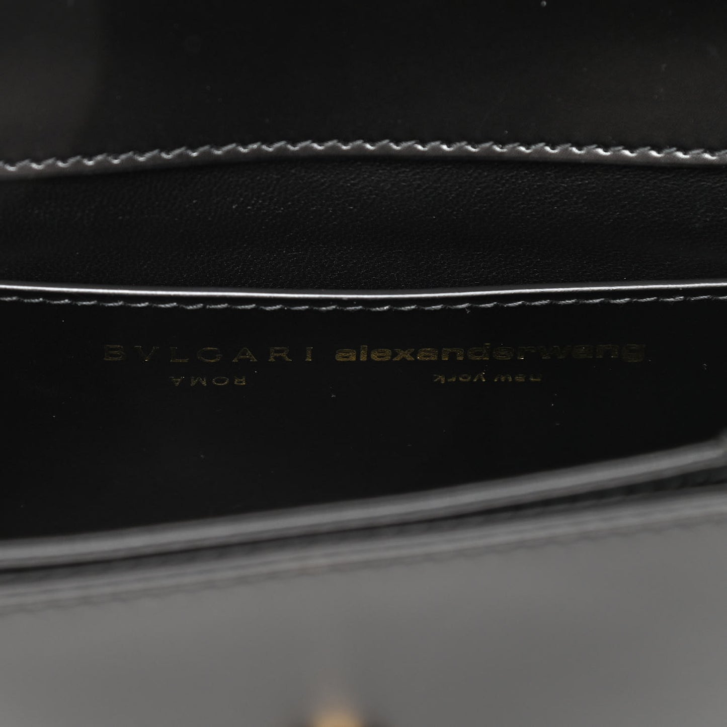 x ALEXANDER WANG Calfskin Serpenti Belt Bag Black