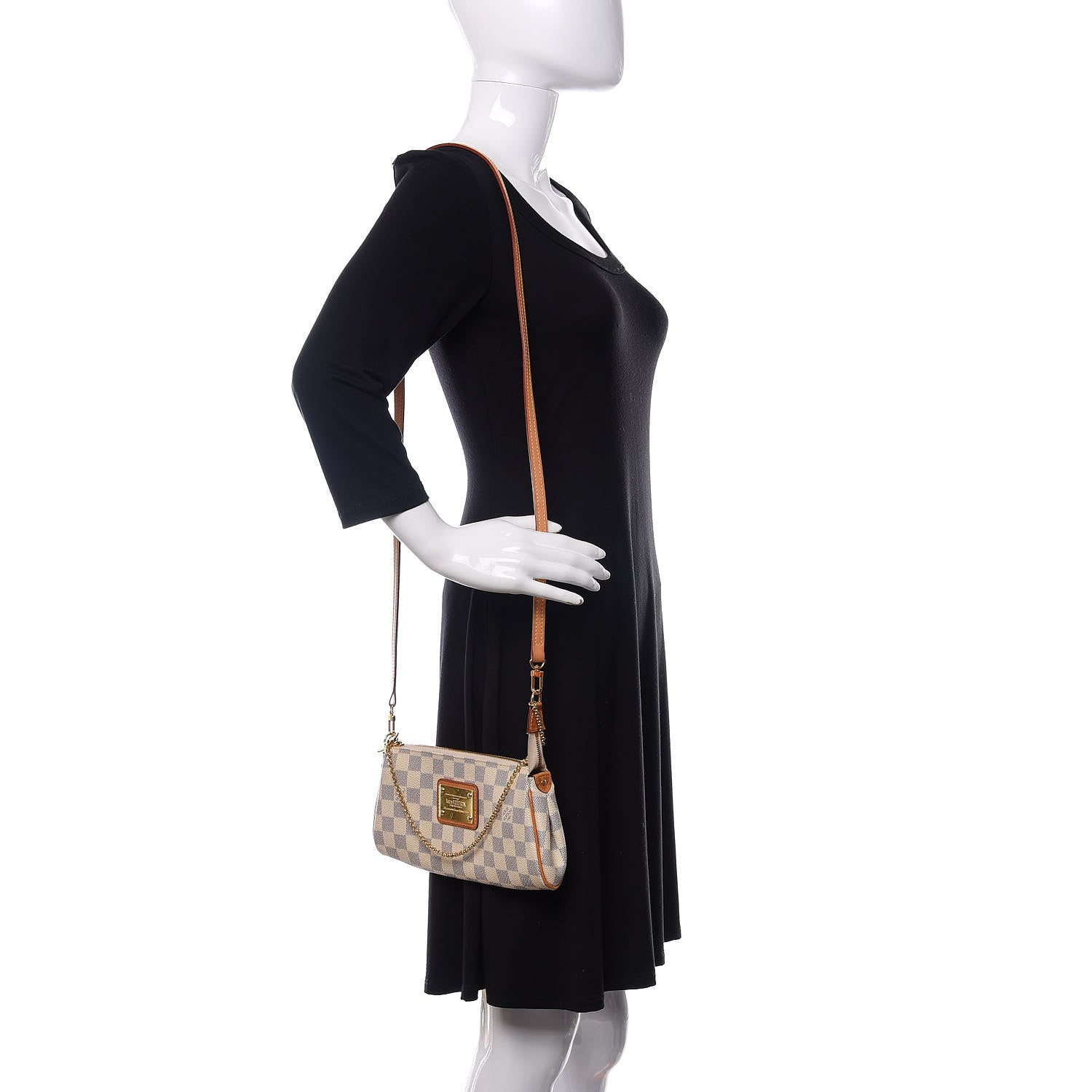 Louis Vuitton Damier Azur Eva Clutch 2 of 13