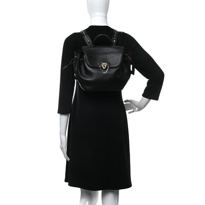 Valentino Garavani Vitello Rockstud Demilune Backpack Black 2 of 9