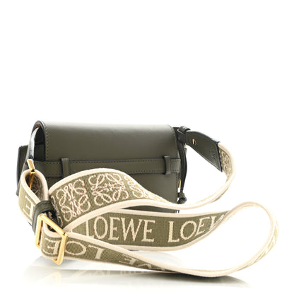 Loewe Calfskin Jacquard Mini Gate Dual Bag Autumn Green 3 of 8