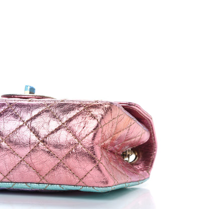 Chanel Metallic Goatskin Quilted Mini 2.55 Reissue Flap Multicolor 9 of 9