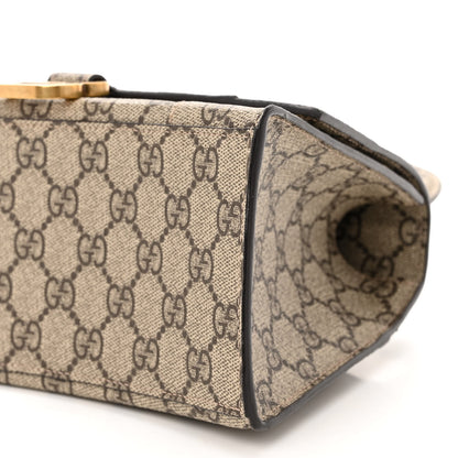 Balenciaga X GUCCI GG Supreme Monogram Small Hourglass Top Handle Bag Beige Ebony 9 of 9
