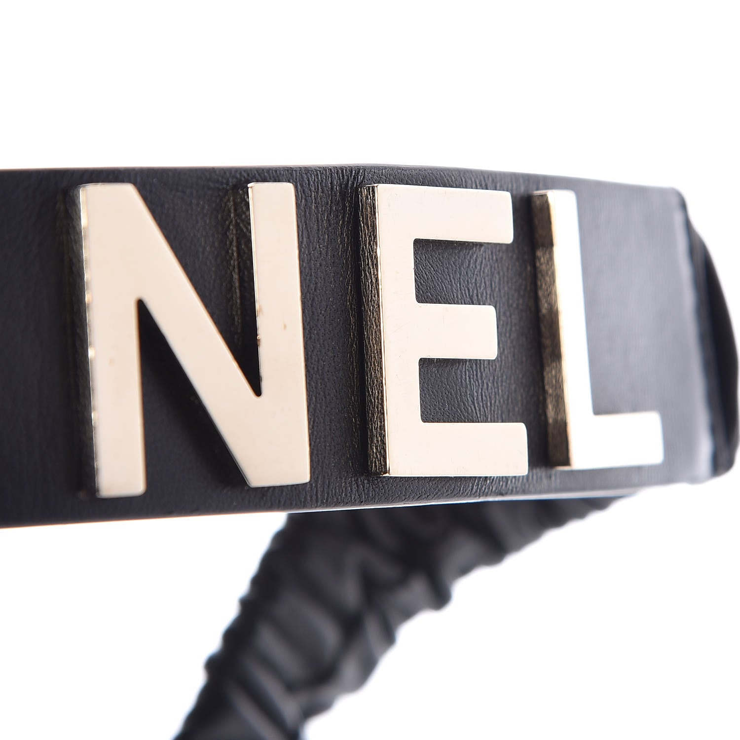 Chanel Lambskin Logo Belt 75 30 Black 7 of 9