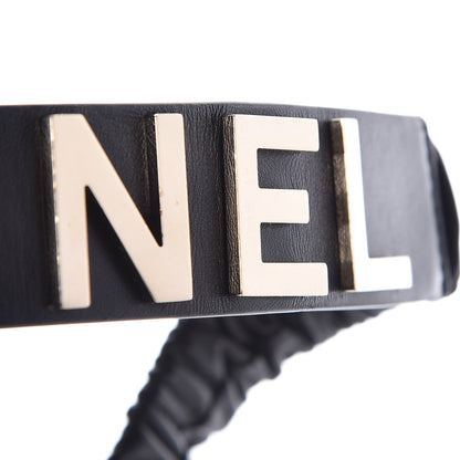Chanel Lambskin Logo Belt 75 30 Black 7 of 9