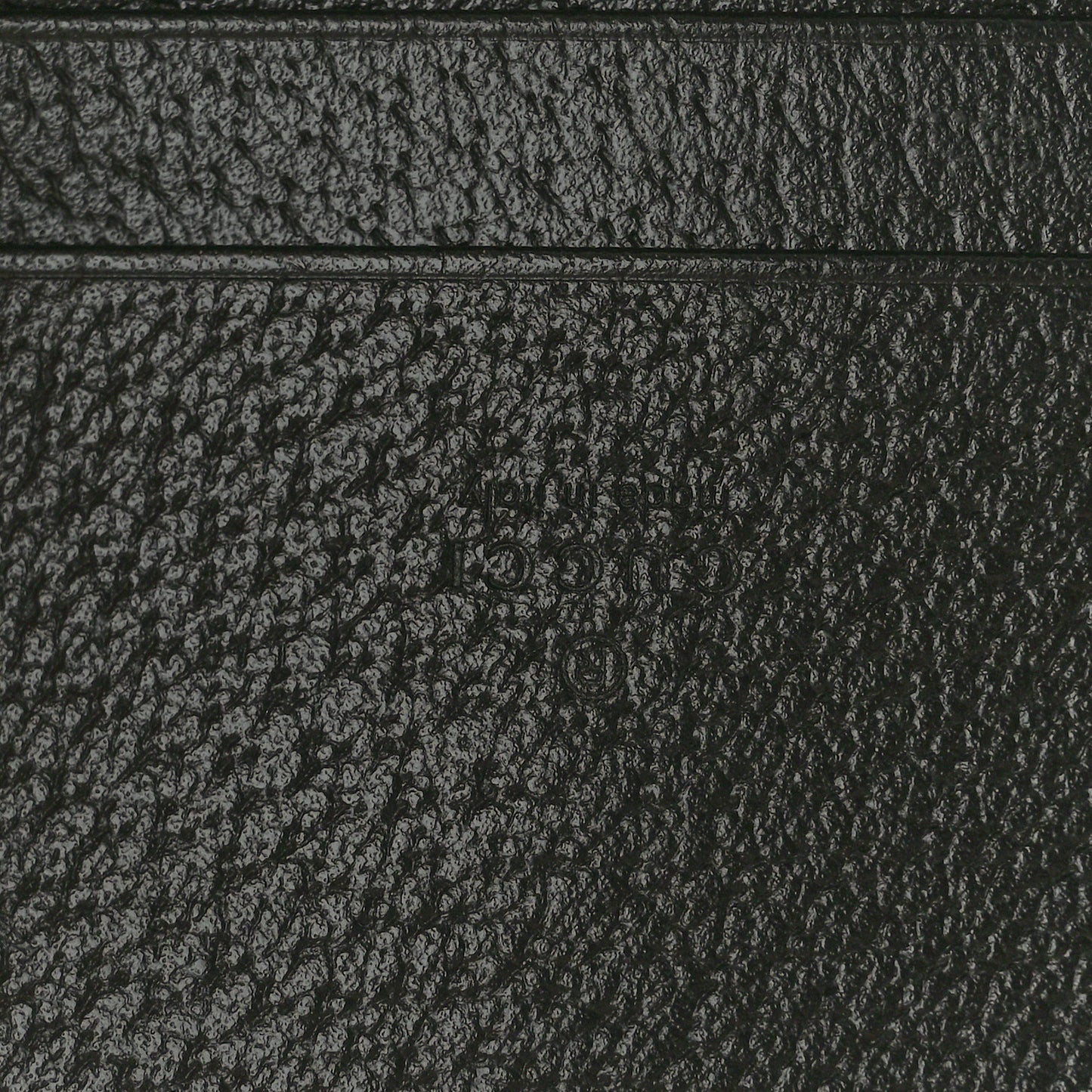 Jacquard Black Denim GG Monogram Textured Dollar Calfskin Jackie 1961 Card Case Black Ivory
