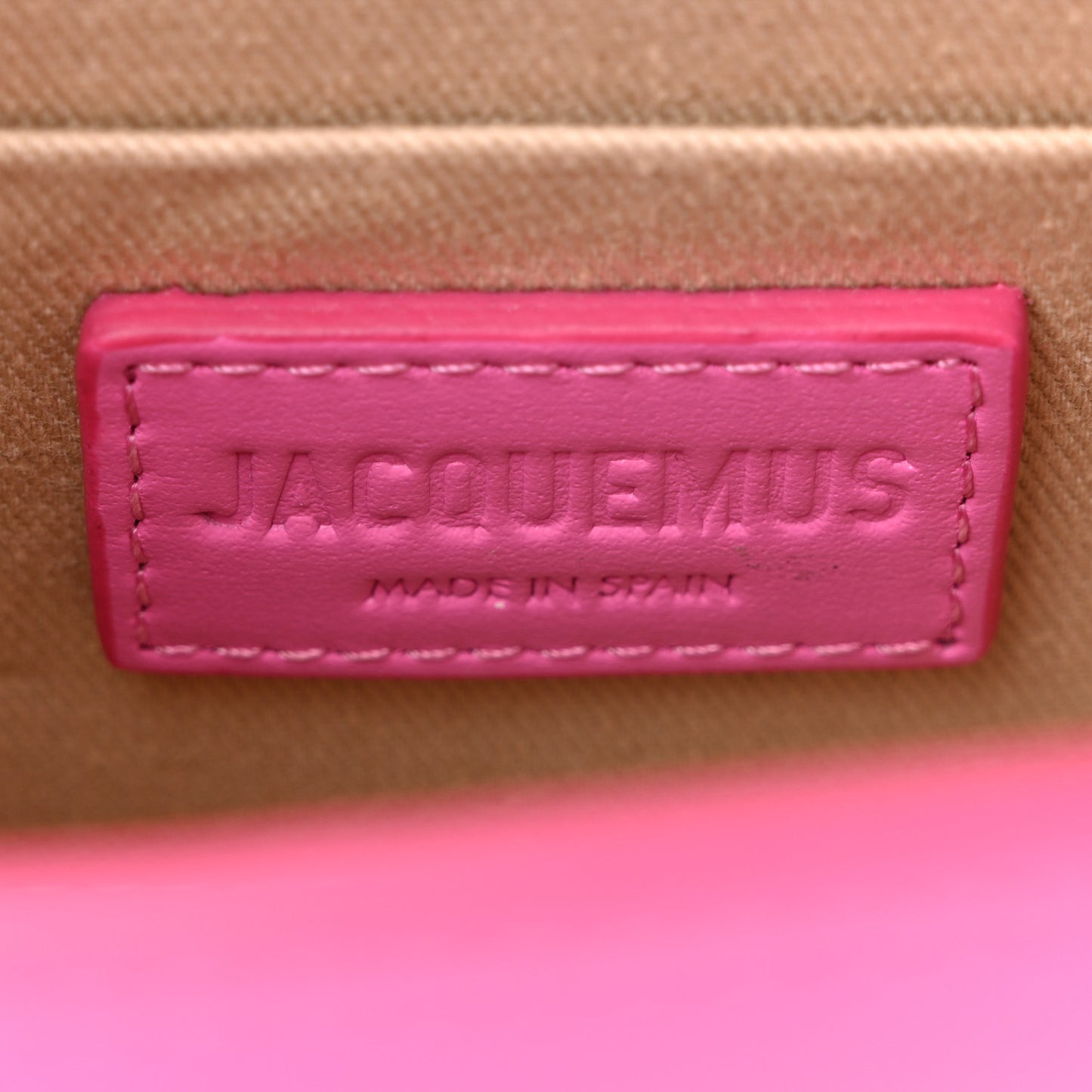 Calfskin Le Chiquito Noeud Dark Pink Dark Pink