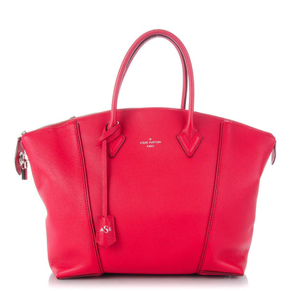 Louis Vuitton Veau Cachemire Soft Lockit MM Framboise 1 of 15