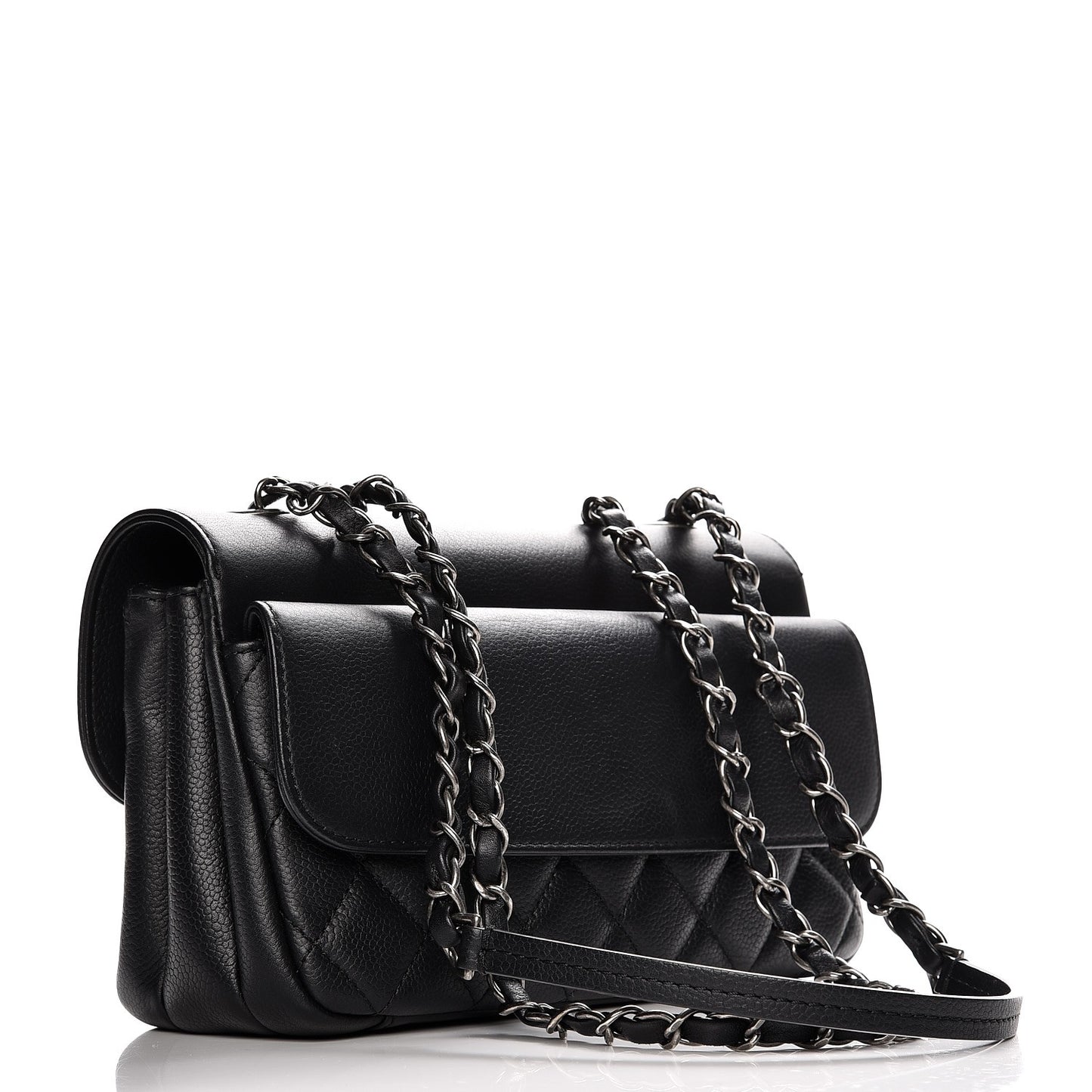 Caviar All About Flap Bag Black