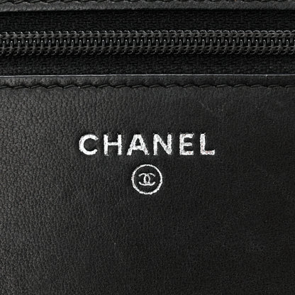 Chanel Patent Quilted Coco Boy Wallet On Chain WOC Black 6 of 12