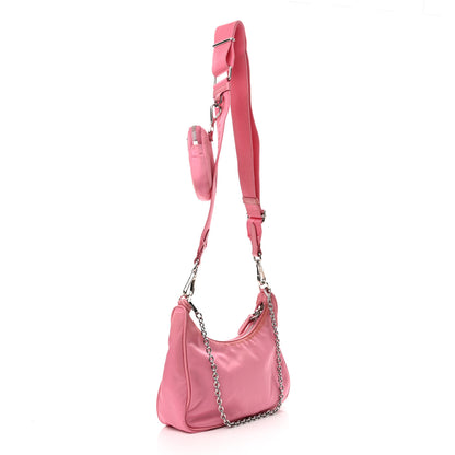 Prada Nylon Re-Edition 2005 Shoulder Bag Begonia 3 of 16
