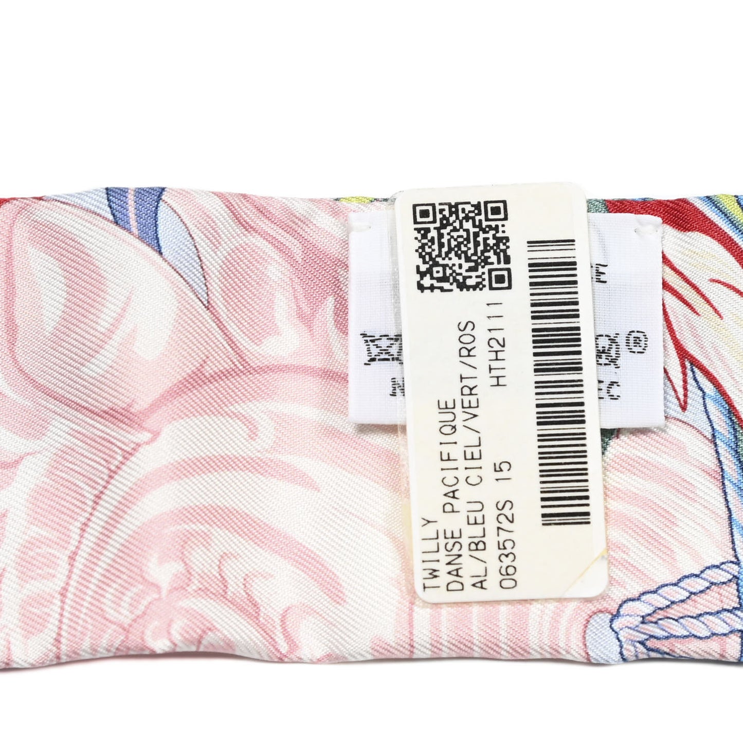 Silk La Danse Pacifique Twilly Bleu Ciel Vert Rose