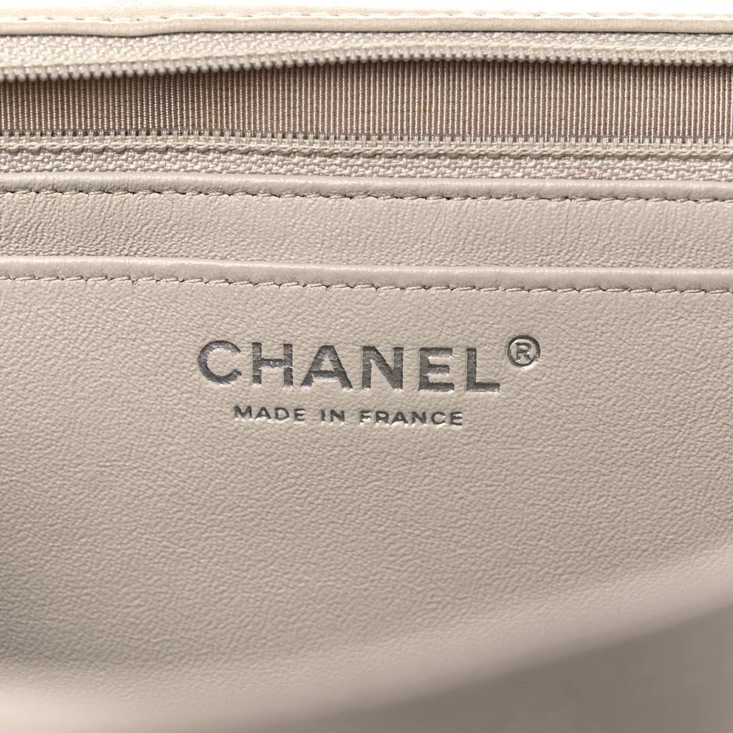 Lambskin Quilted Maxi Single Flap Beige