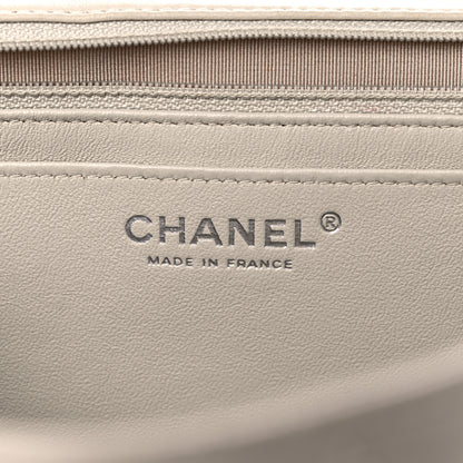 Chanel Lambskin Quilted Maxi Single Flap Beige 5 of 32