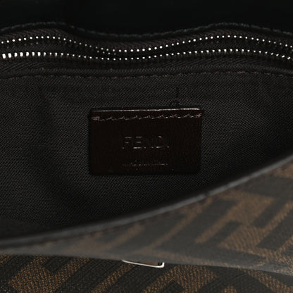 Fendi Glazed Fabric Cotton Vitello King Aura FF 1974 Baguette Belt Pouch Tobacco Moro Goji Ghianda 8 of 12