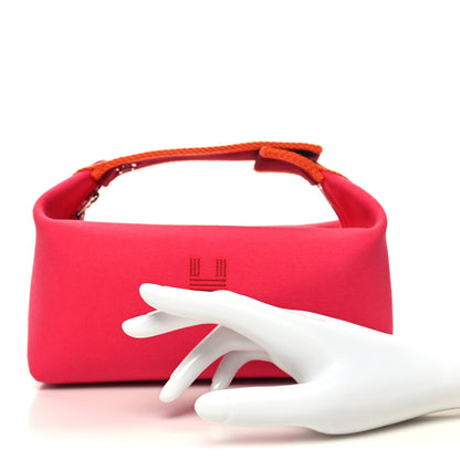 Hermes Canvas Small Bride-A-Brac Pouch Hibiscus 2 of 10