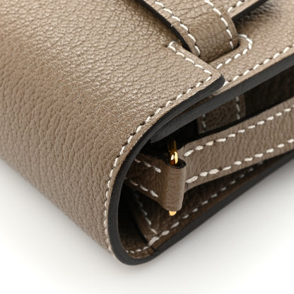 Hermes Chevre Mysore Kelly To Go Wallet Etoupe 11 of 14