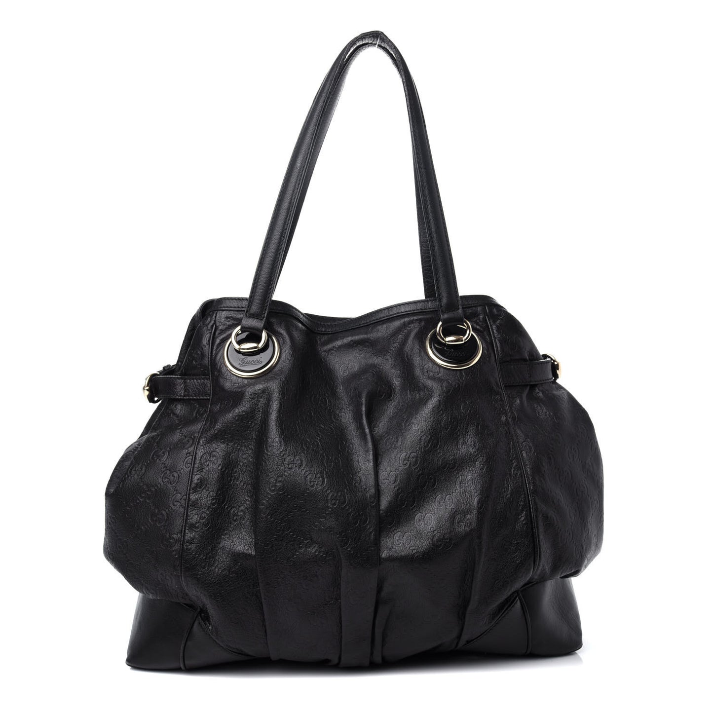 Guccissima Large Full Moon Tote Black