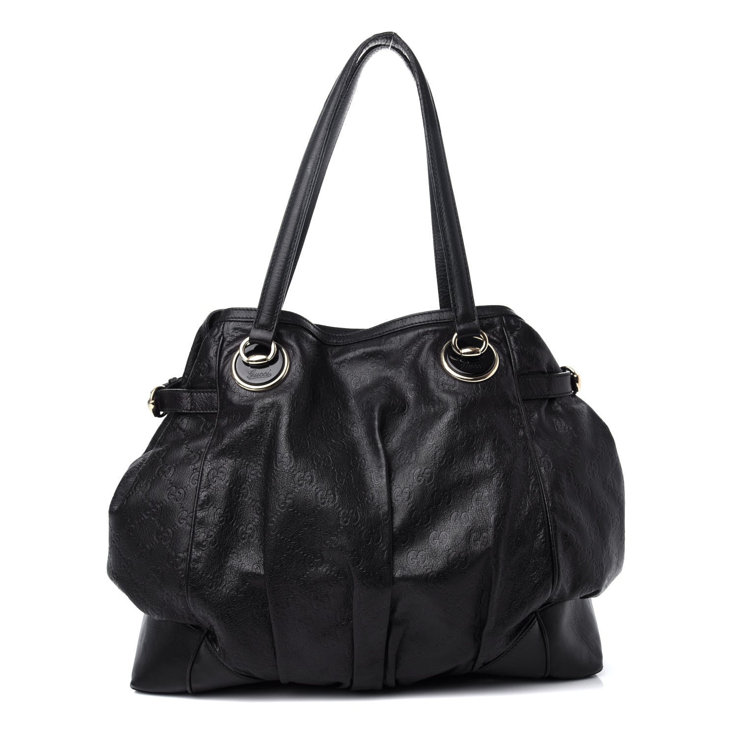 Gucci Guccissima Large Full Moon Tote Black 1 of 11