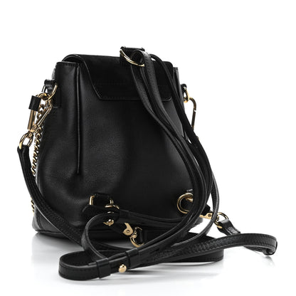 Chloe Suede Calfskin Mini Faye Backpack Black 2 of 9