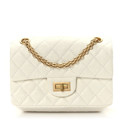 Chanel Aged Calfskin Quilted 2.55 Reissue Mini Flap White 1 of 9