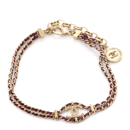 Chanel Metal Lambskin CC Chain Link Necklace Dark Pink 3 of 7