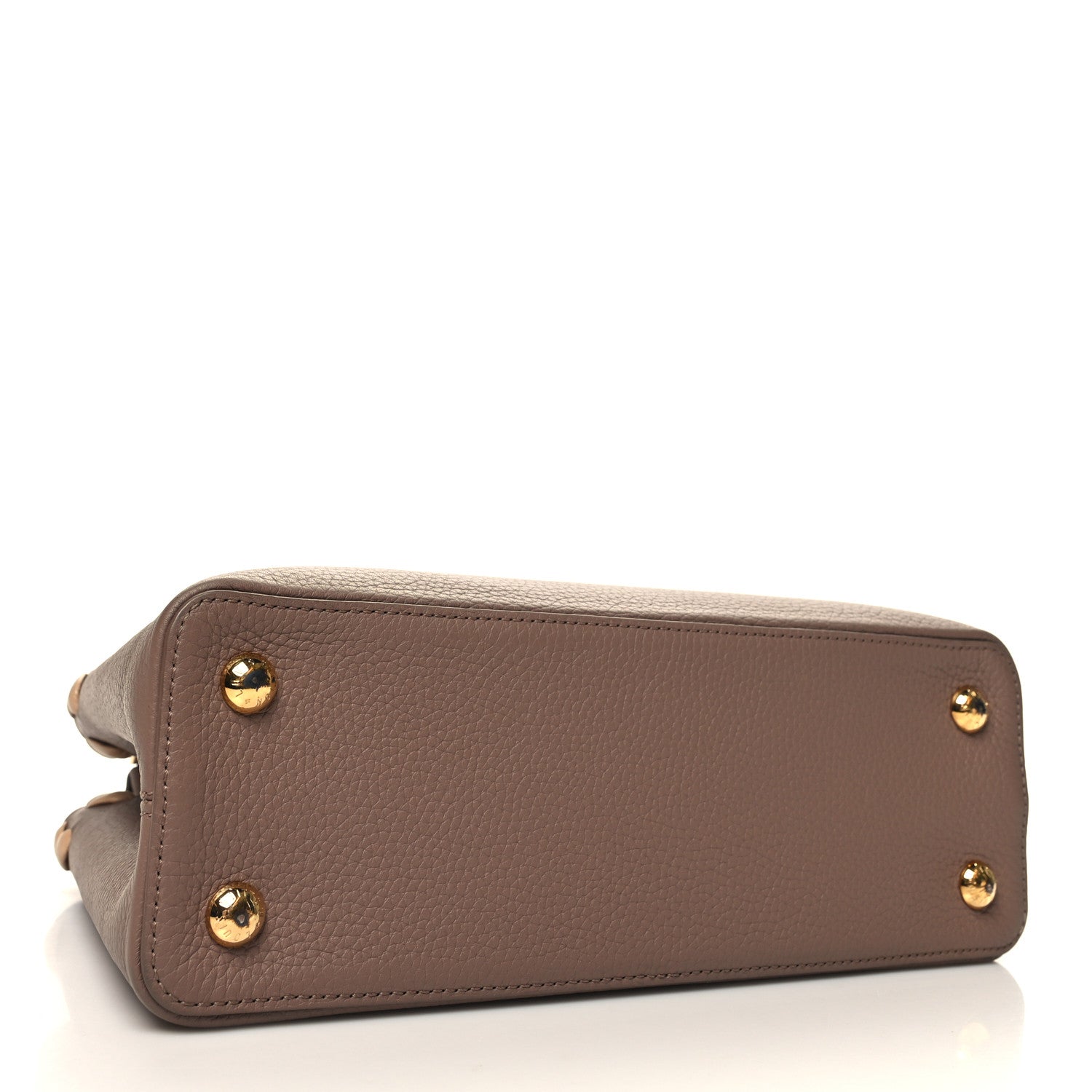 Louis Vuitton Taurillon Lambskin Capucines PM Taupe 4 of 11