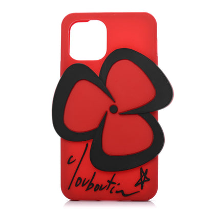 Christian Louboutin Rubber Pensee iPhone 11 Case Black Red 1 of 4