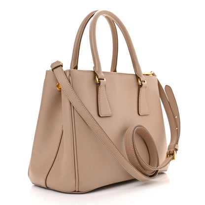 Prada Saffiano Small Galleria Double Zip Tote Cammeo 2 of 11