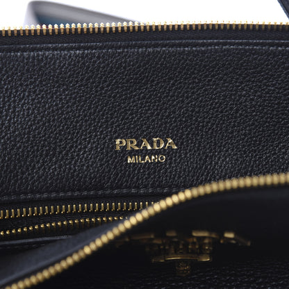 Prada Vitello Daino Tote Black 5 of 8