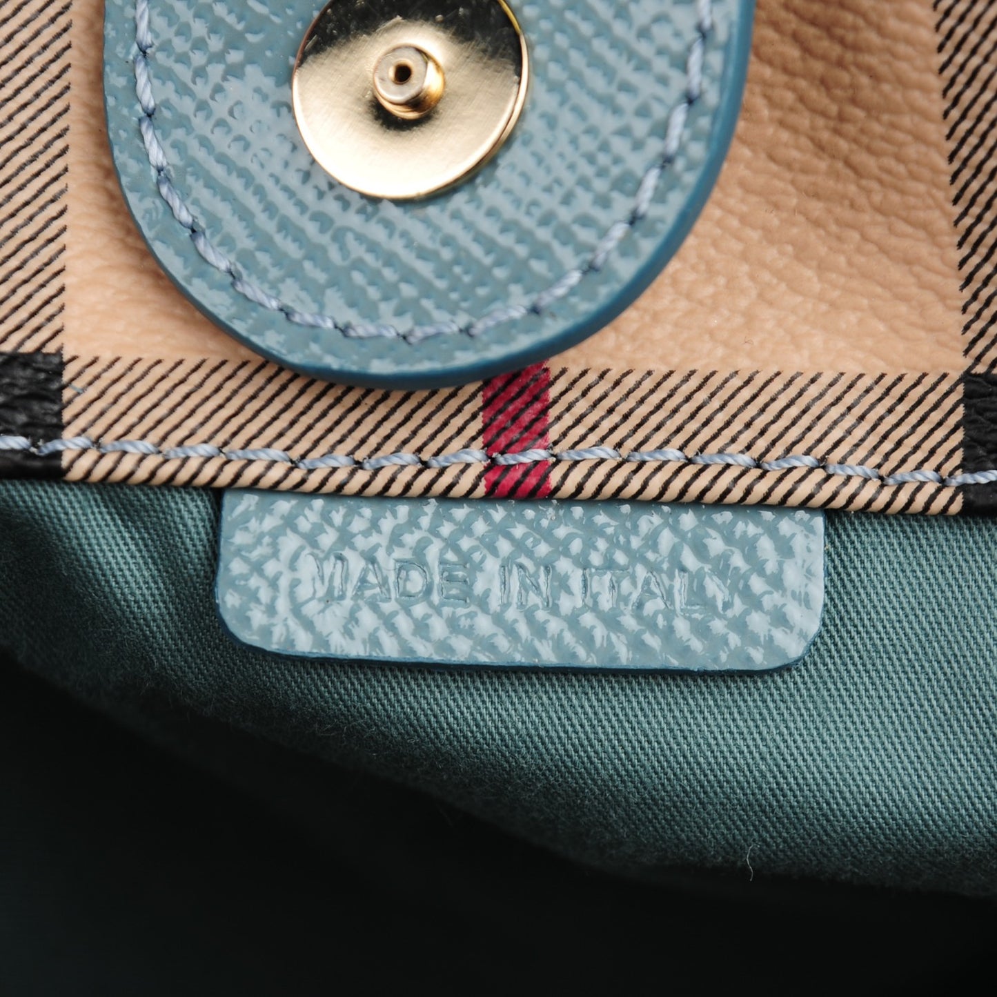 Haymarket Check Small Canterbury Tote Eucalyptus Grey