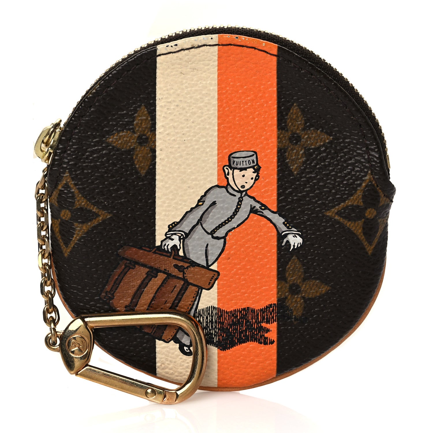 Louis Vuitton Monogram Groom Round Coin Purse 1 of 8