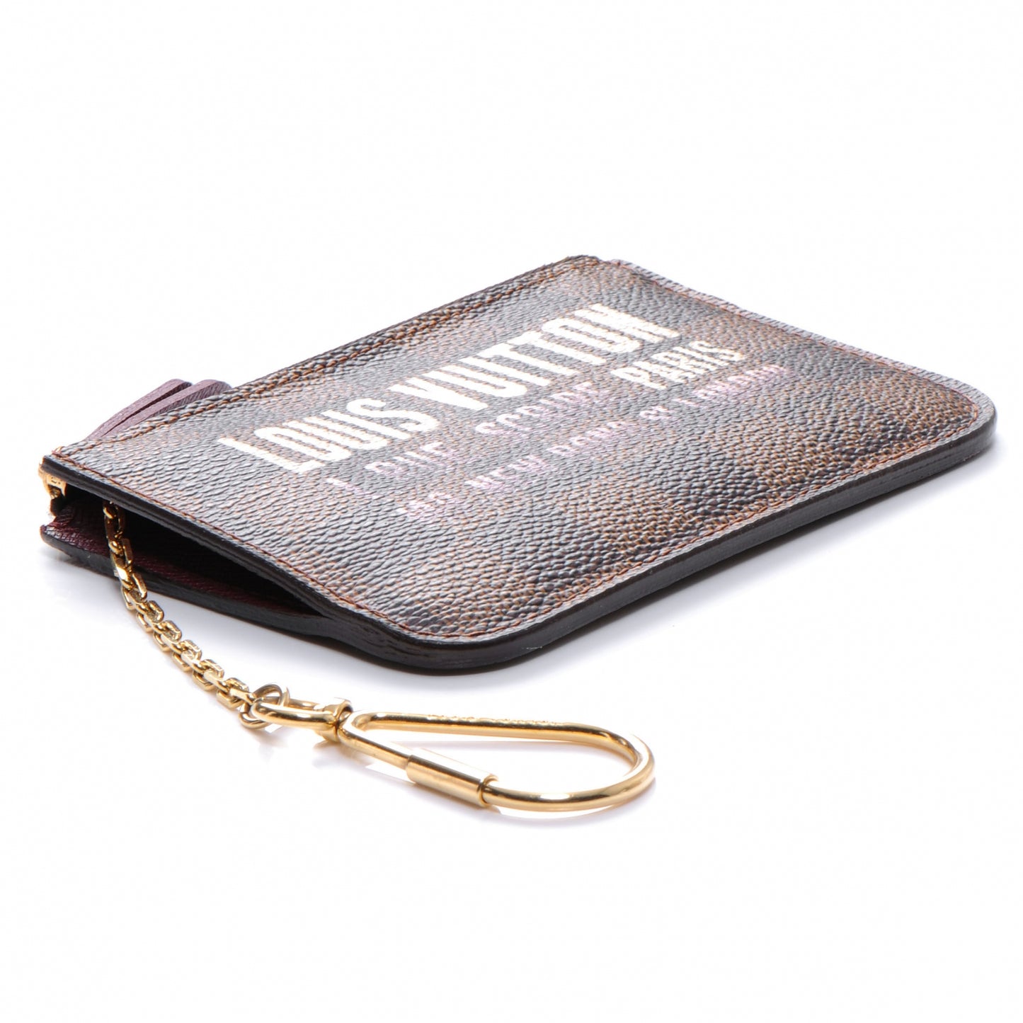 Damier Ebene Scribe Affiche Key Pouch