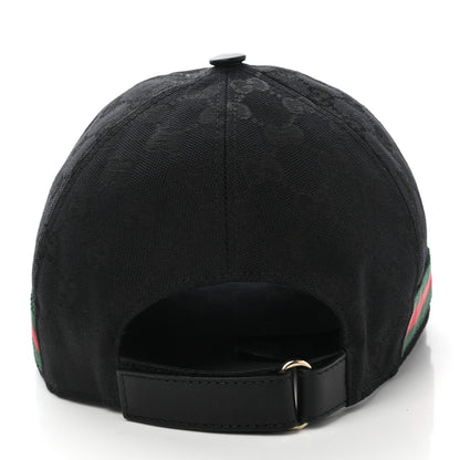Gucci Monogram Web Baseball Hat L Black 10 of 19