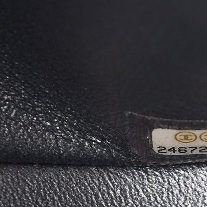 Chanel Metallic Caviar Chevron Quilted Mini Rectangular Flap Black 7 of 9
