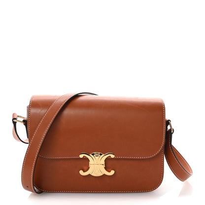 Celine Natural Calfskin Medium Triomphe Tan 1 of 11