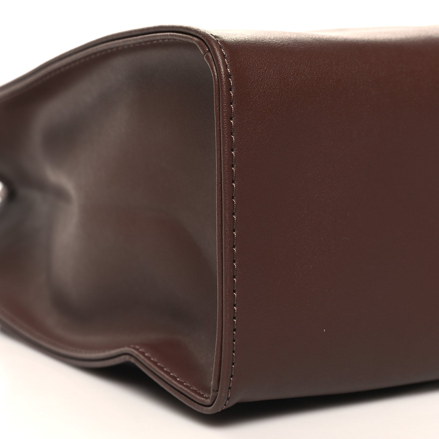 Vegan Leather Medium Shopping Bag Chocolate