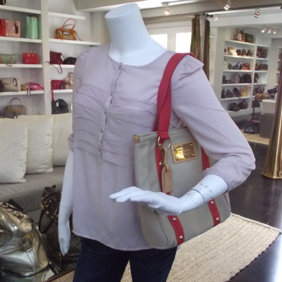 Louis Vuitton Toile Antigua Cabas MM Red 2 of 9