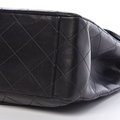 Chanel Lambskin Quilted XL Jumbo Single Flap Black 11 of 16