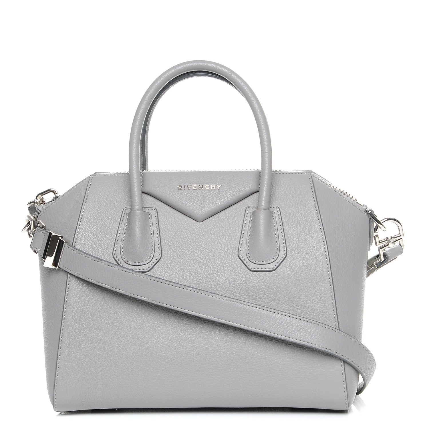 Givenchy Sugar Goatskin Small Antigona Pearl Grey 1 of 8