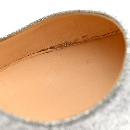 Christian Louboutin Mini Glitter So Kate 120 Pumps 39.5 Silver 9 of 12