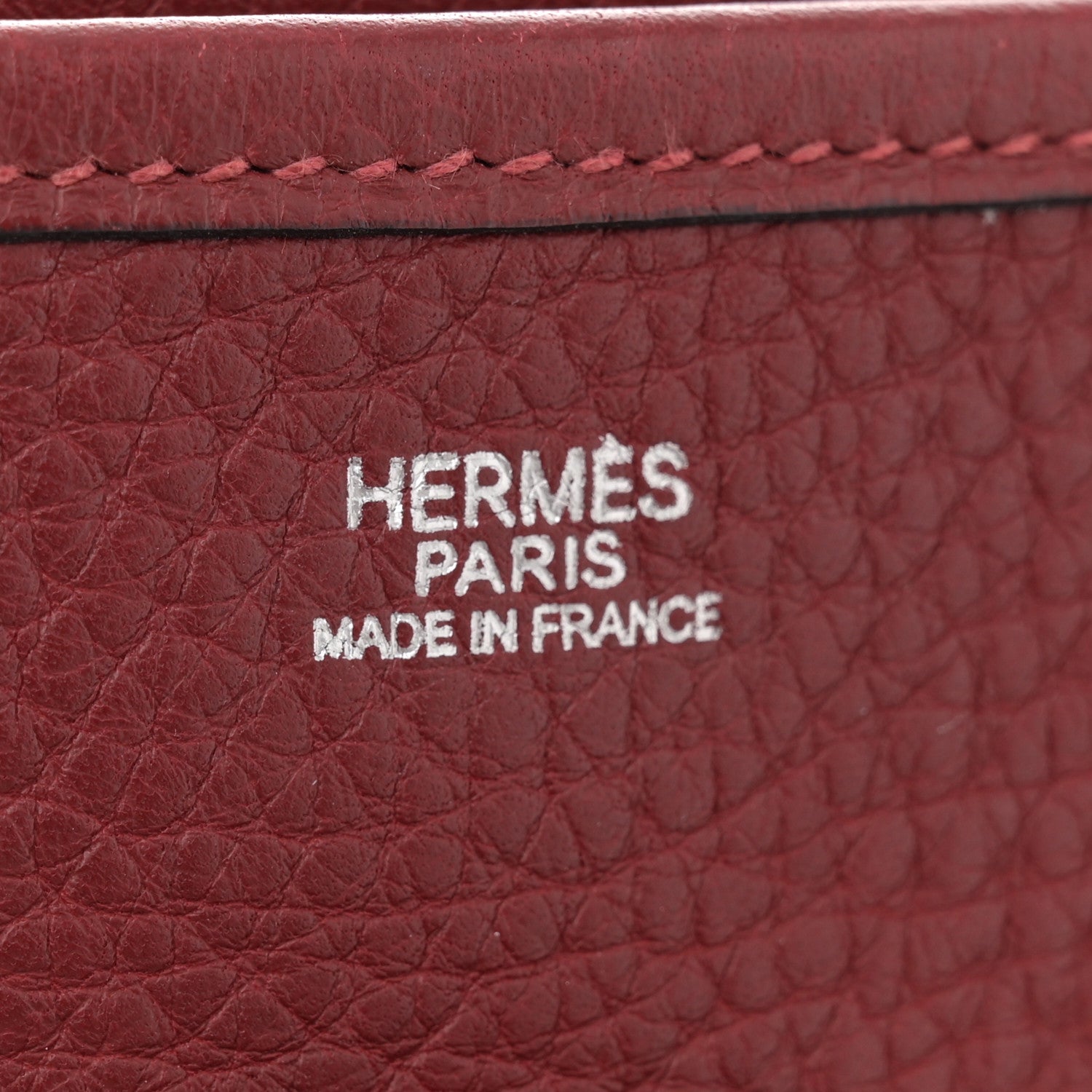 Hermes Taurillon Clemence Evelyne II PM Rouge Garance 6 of 12