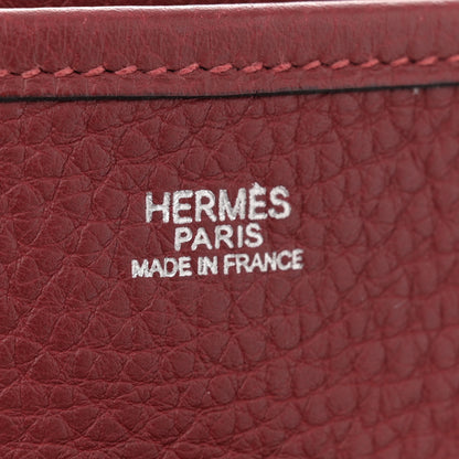 Hermes Taurillon Clemence Evelyne II PM Rouge Garance 6 of 12