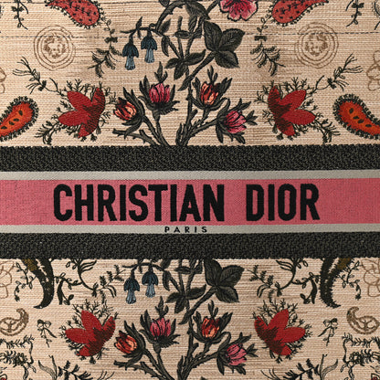 Christian Dior Canvas Embroidered Large Broderie Dior Flowers Book Tote Multicolor 8 of 10