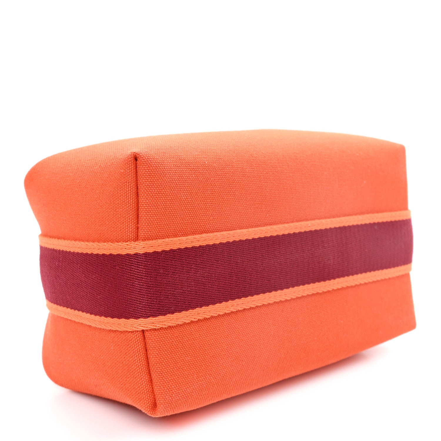 Hermes Canvas Small Bride-A-Brac Pouch Orange Feu 4 of 6