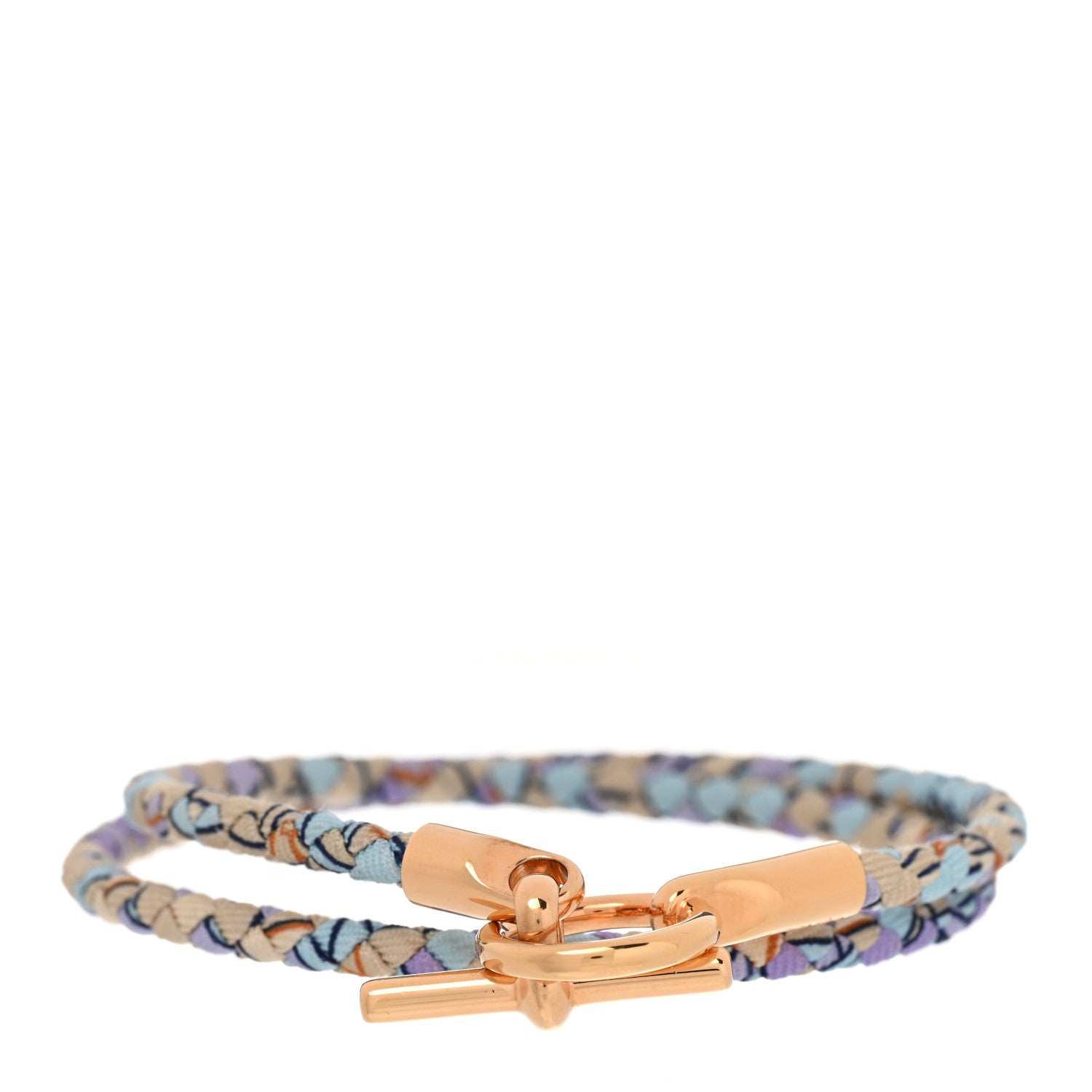 Hermes Silk Glenan Double Tour Bracelet Lilas 1 of 6